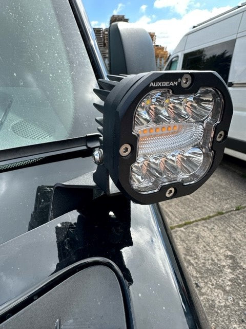 Mule Bonnet Light Mounts Mercedes Sprinter 907
