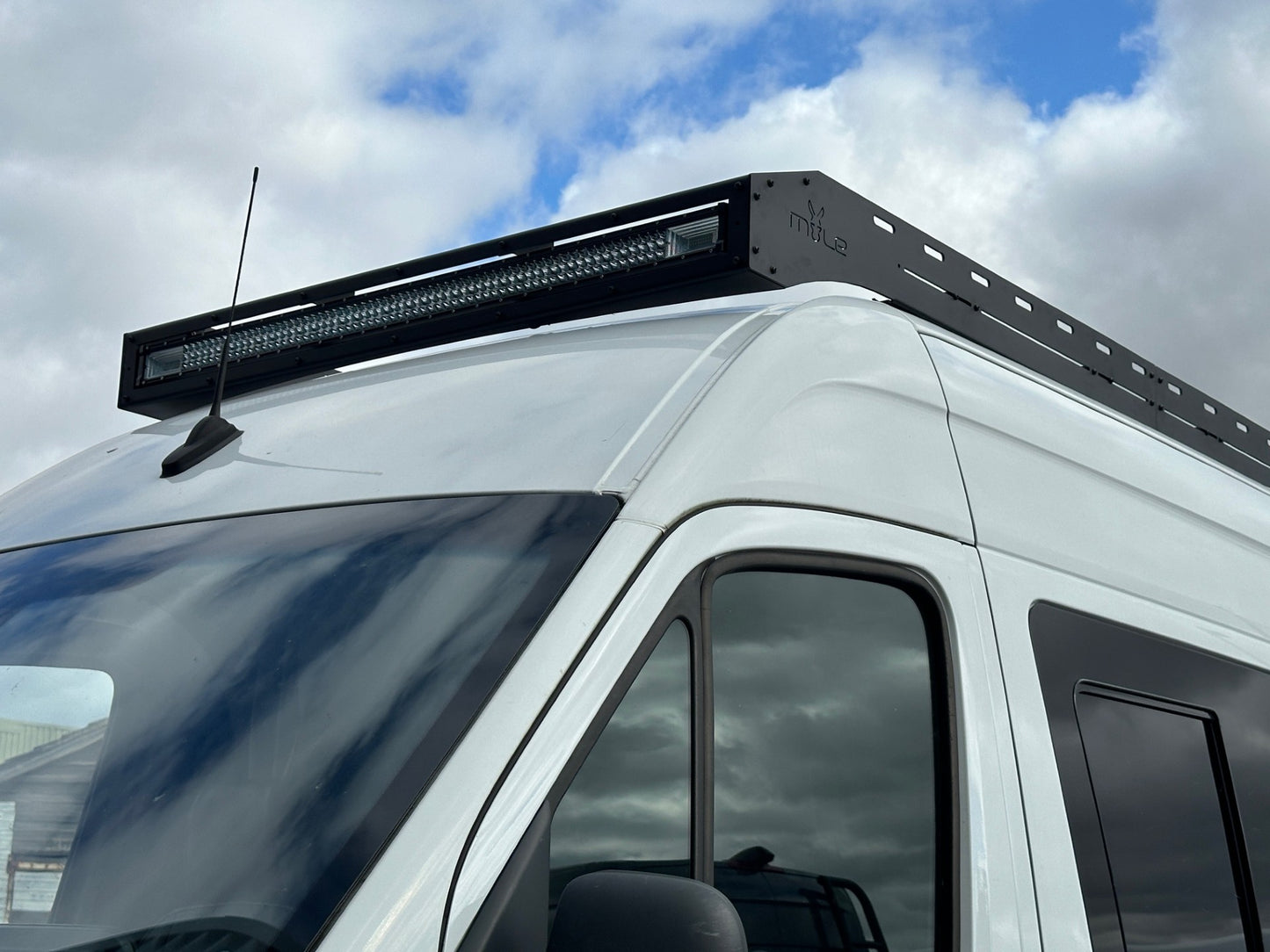 Mule Roof Rack Aluminium MWB Single Light Bar Mercedes Sprinter 906 & 907 and Crafter 2006 to 2023