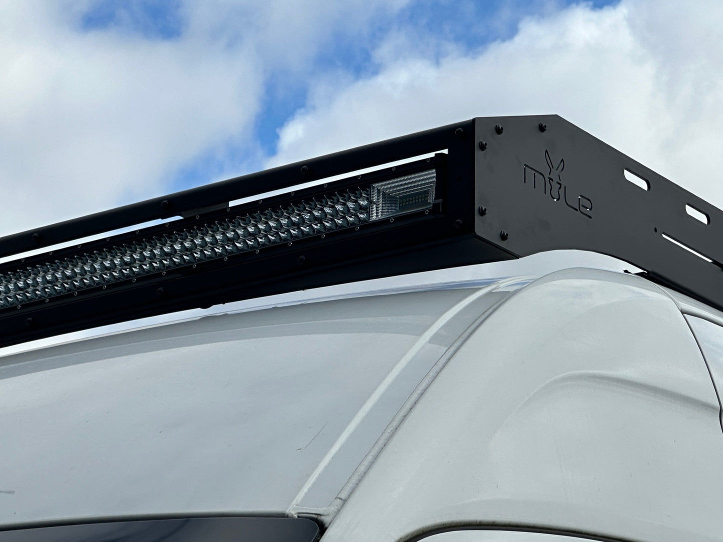 Mule Roof Rack Aluminium MWB Single Light Bar Mercedes Sprinter 906 & 907 and Crafter 2006 to 2023