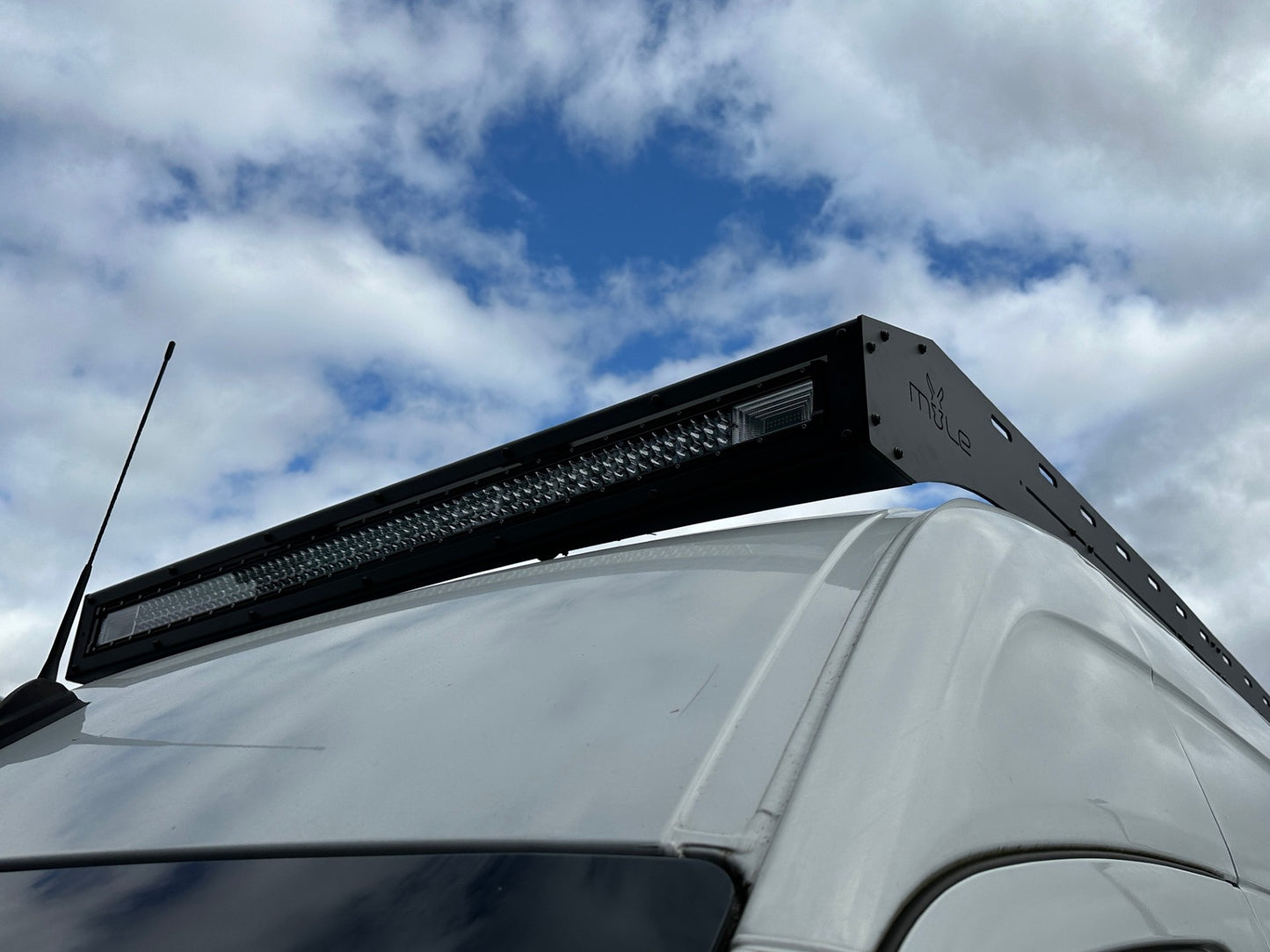 Mule Roof Rack Aluminium MWB Single Light Bar Mercedes Sprinter 906 & 907 and Crafter 2006 to 2023