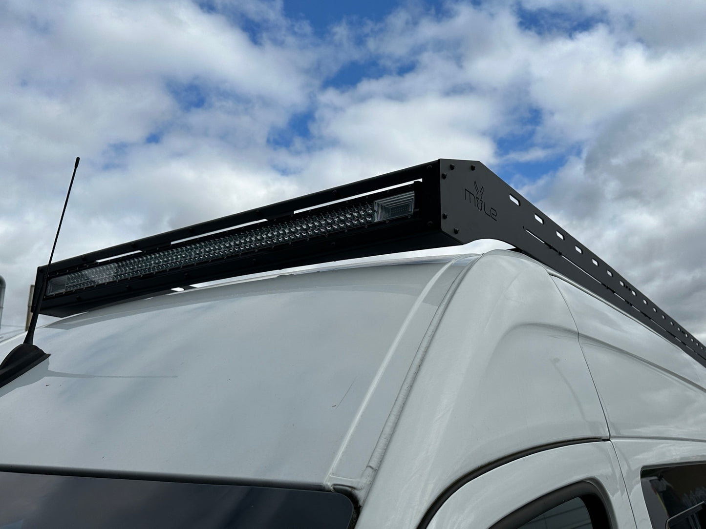 Mule Roof Rack Aluminium MWB Single Light Bar Mercedes Sprinter 906 & 907 and Crafter 2006 to 2023