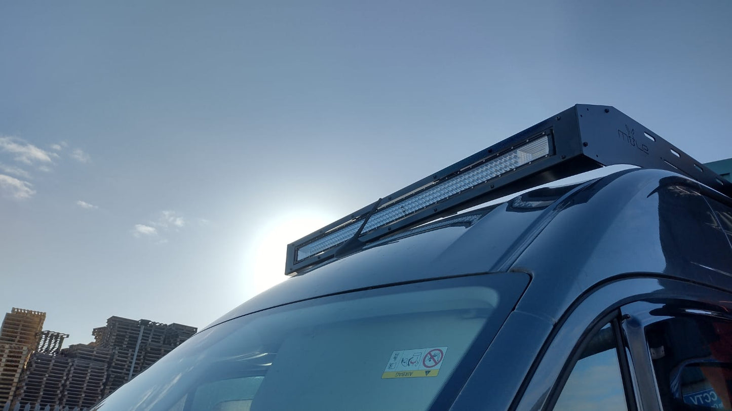 Mule Roof Rack Aluminium MWB Single Light Bar MAN TGE VW Crafter 2018