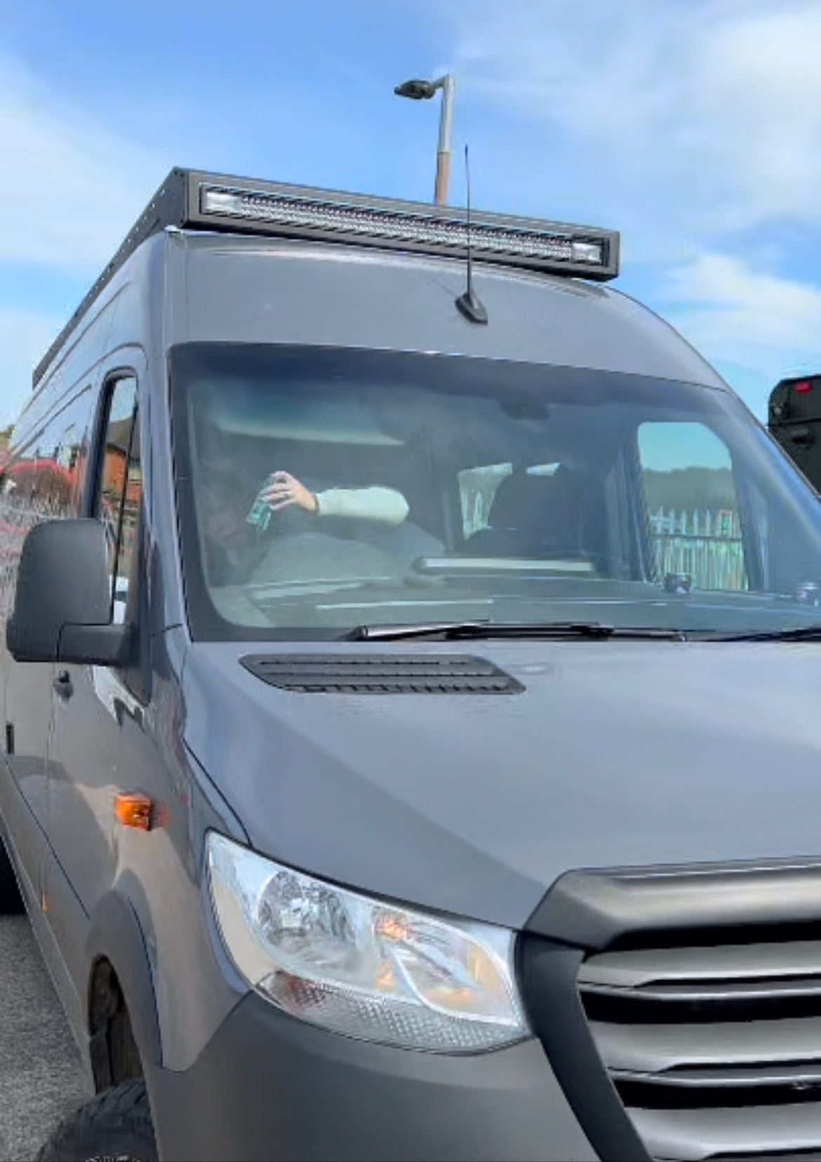 Mule Roof Rack Aluminium LWB Single Light Bar Mercedes Sprinter 906 & 907 and Crafter 2006 to 2023
