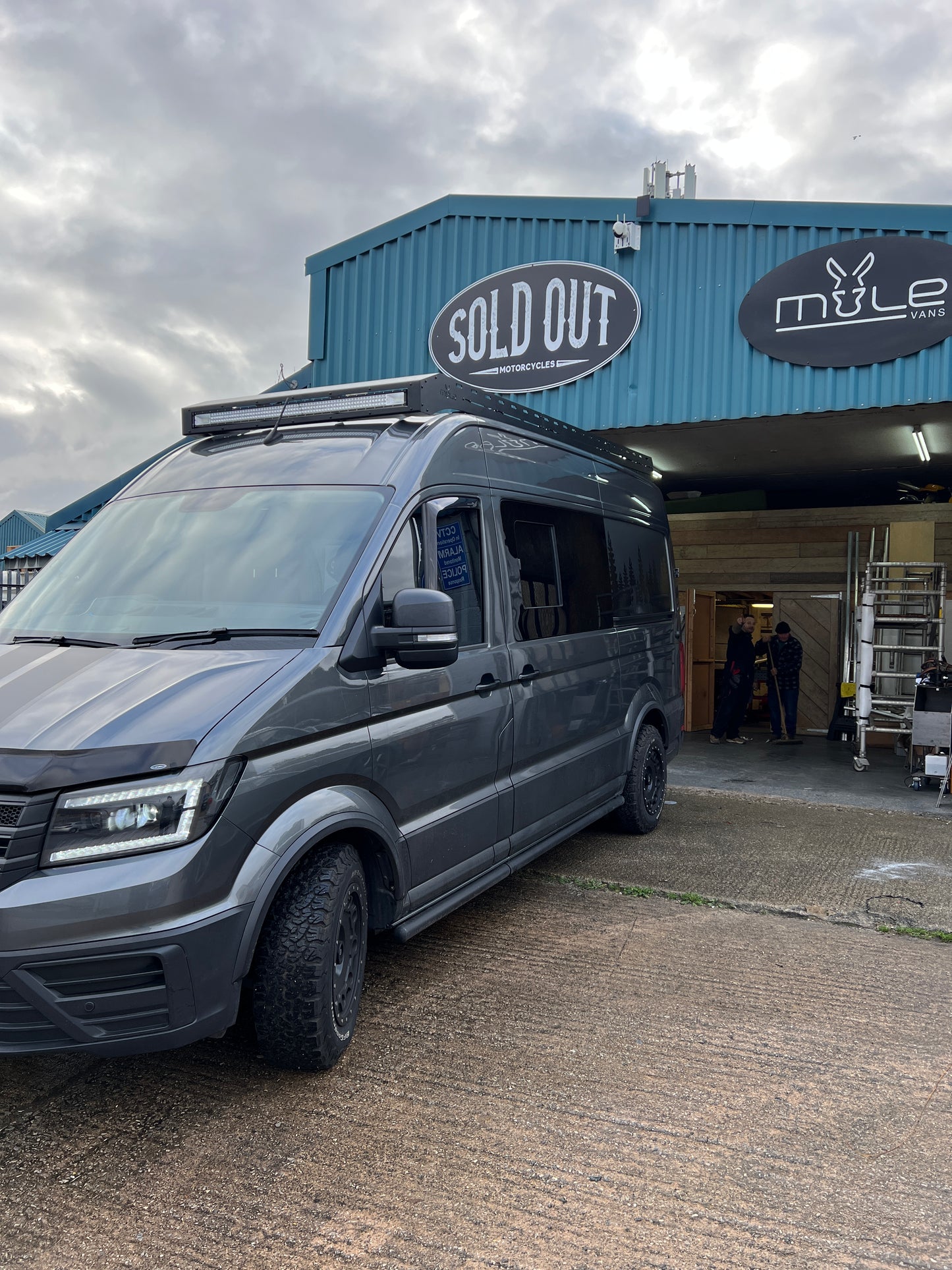 Mule Roof Rack Aluminium MWB Single Light Bar MAN TGE VW Crafter 2018