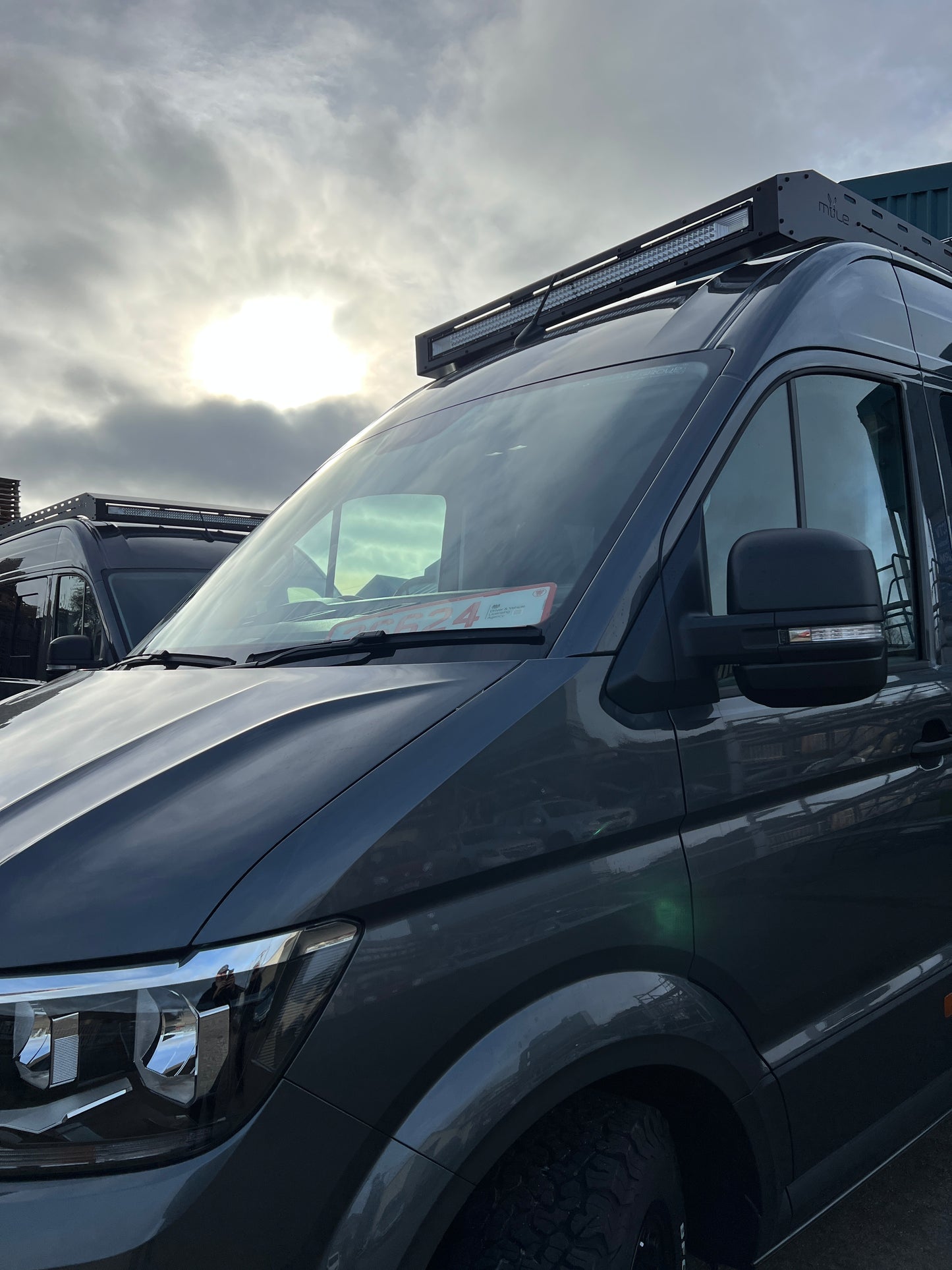 Mule Roof Rack Aluminium MWB Single Light Bar MAN TGE VW Crafter 2018