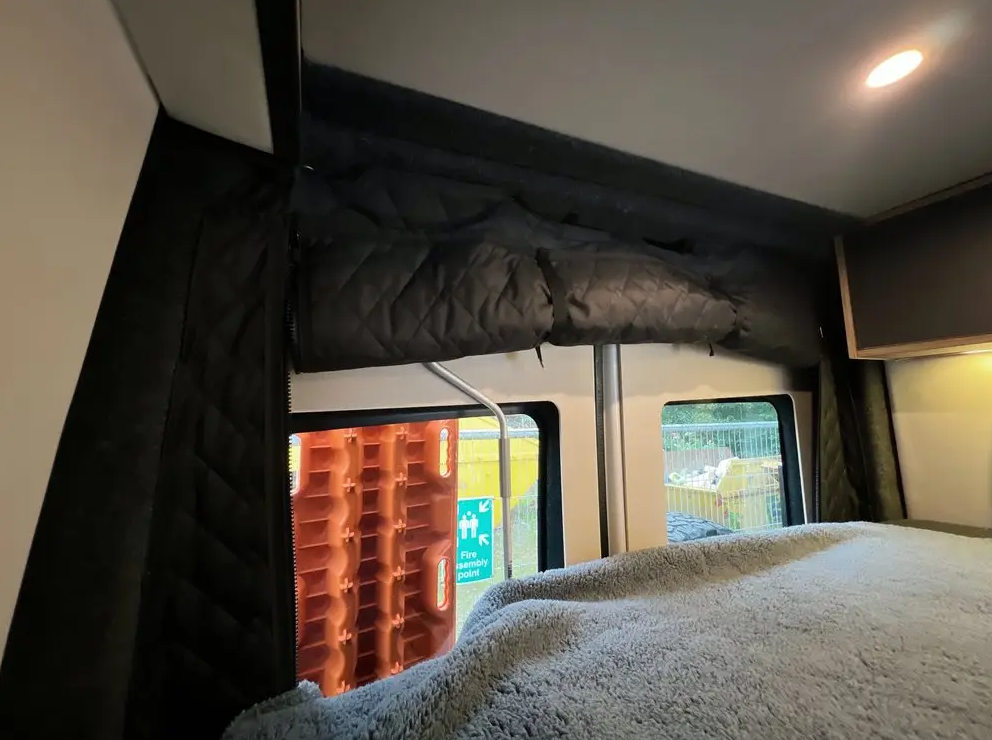 1PC Quilted Blackout Bed Divider For Ducato, Boxer & Relay Vans