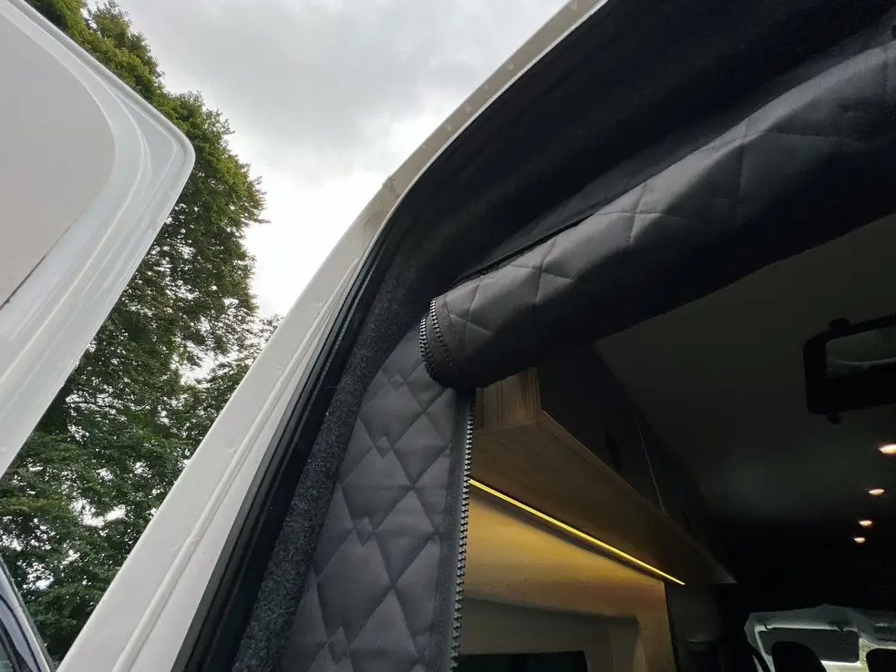 1PC Quilted Blackout Bed Divider For Ducato, Boxer & Relay Vans