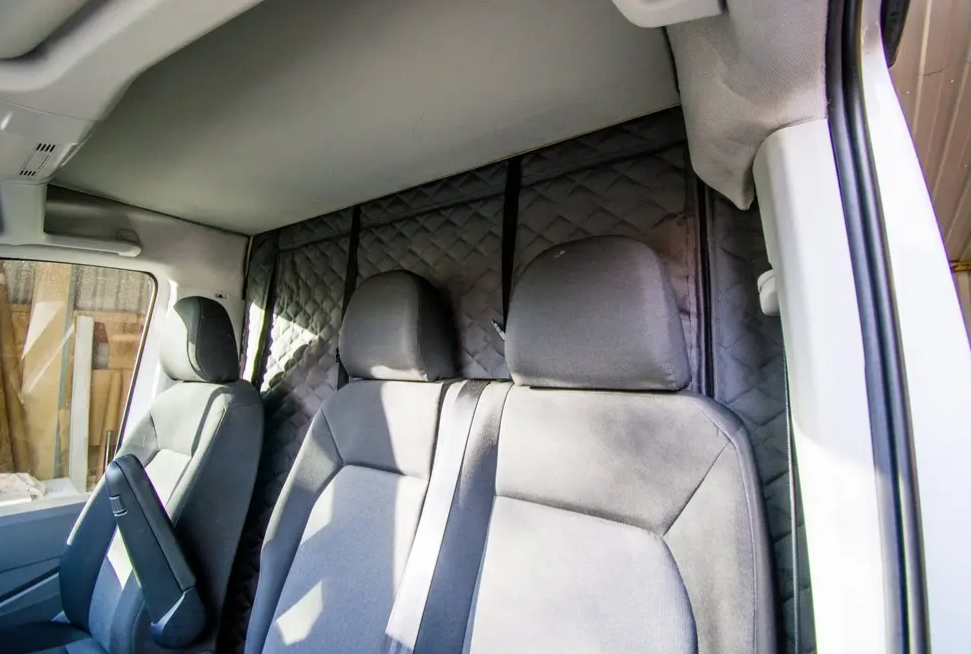 1PC Quilted Blackout Cab Divider Cover for Ducato, Boxer & Relay Vans