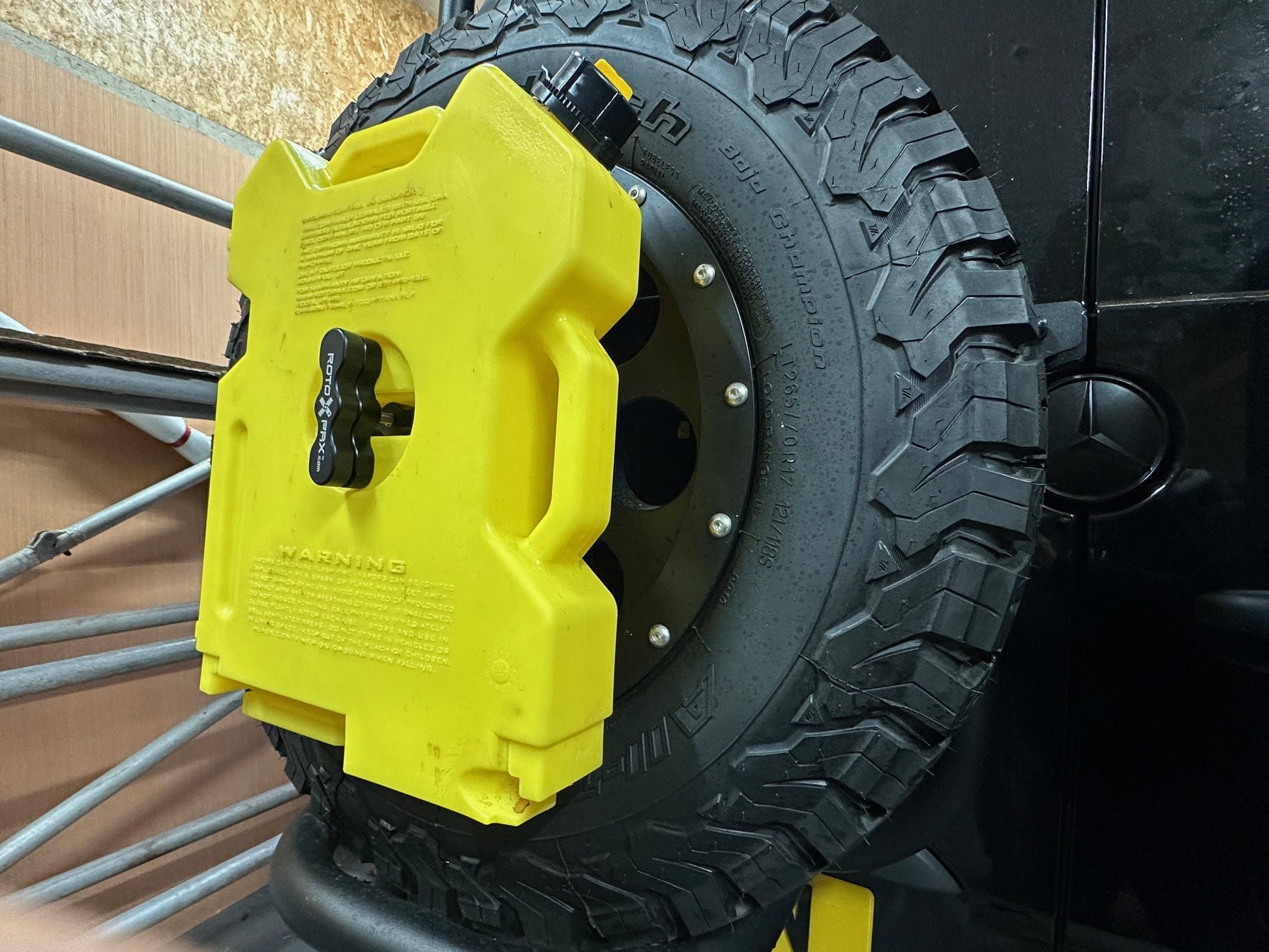 Mule Wheel Rack MULE Rotopax Wheel Spinner Mount – mule vans