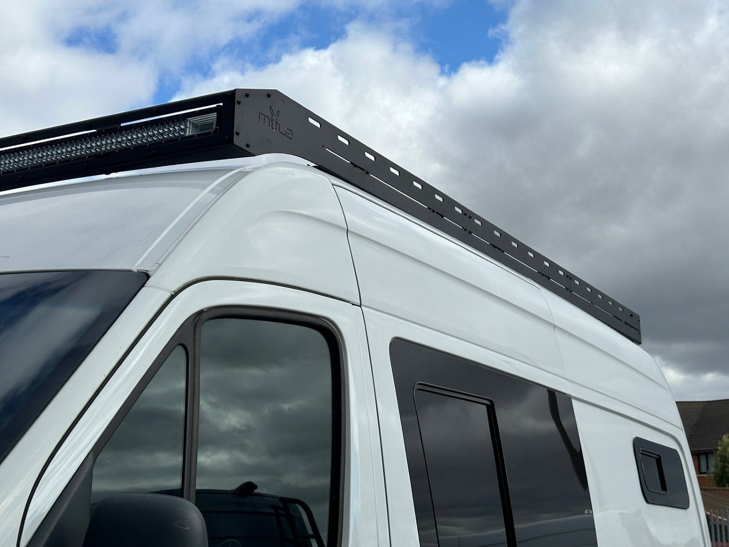 Mule Roof Rack Aluminium MWB Single Light Bar Mercedes Sprinter 906 mule vans