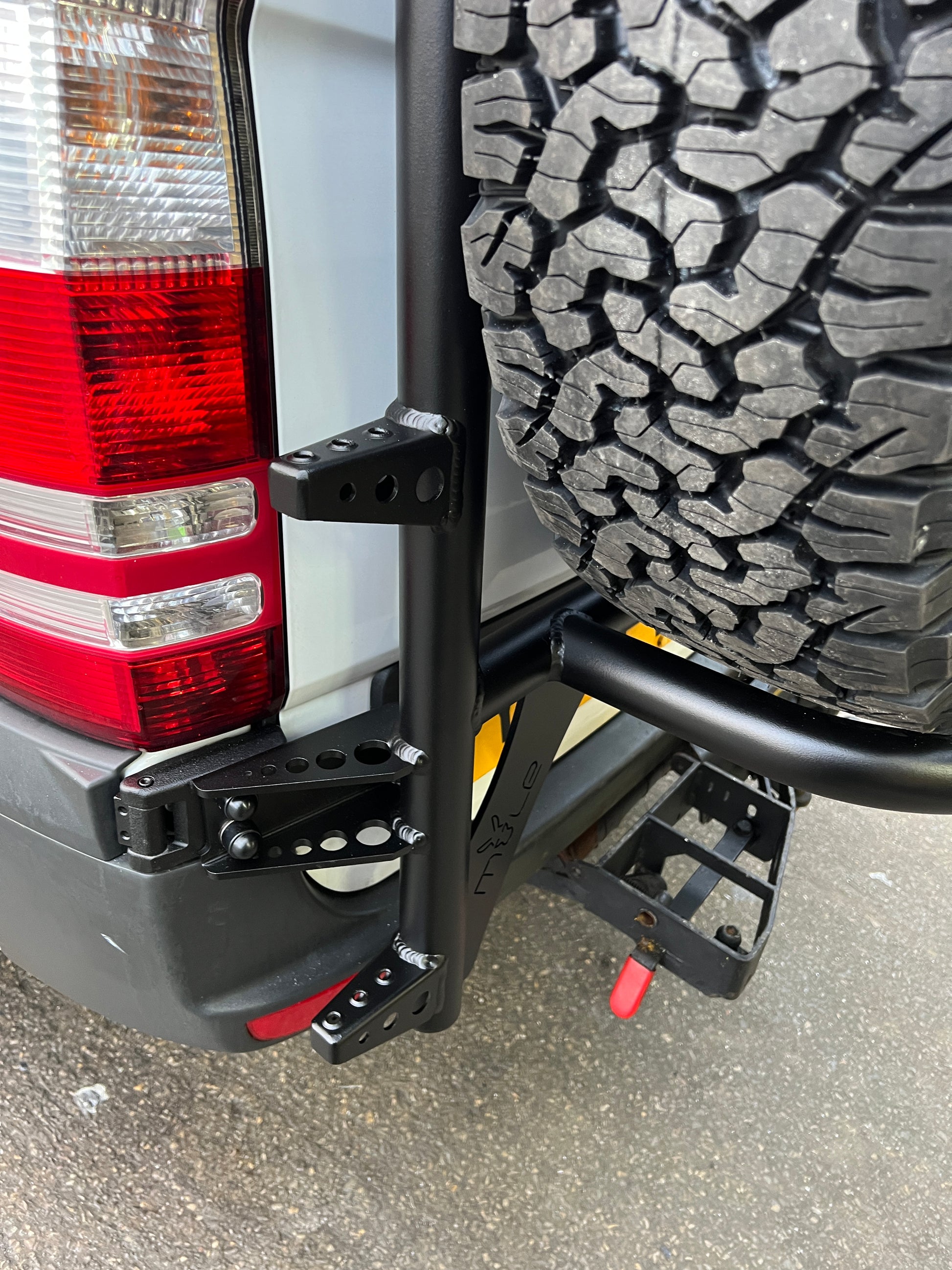 Pack Mule Ladder Rack Mule Ladder Wheel Carrier Mercedes Sprinter 906 and Crafter 2006 to 20 ...